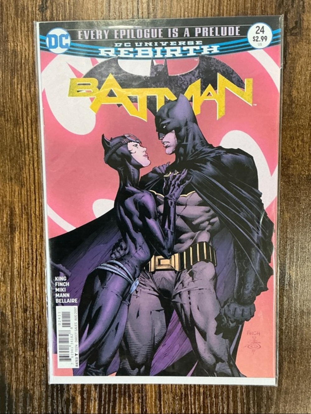 DC Batman Comic Cover — Pink, Purple, Black